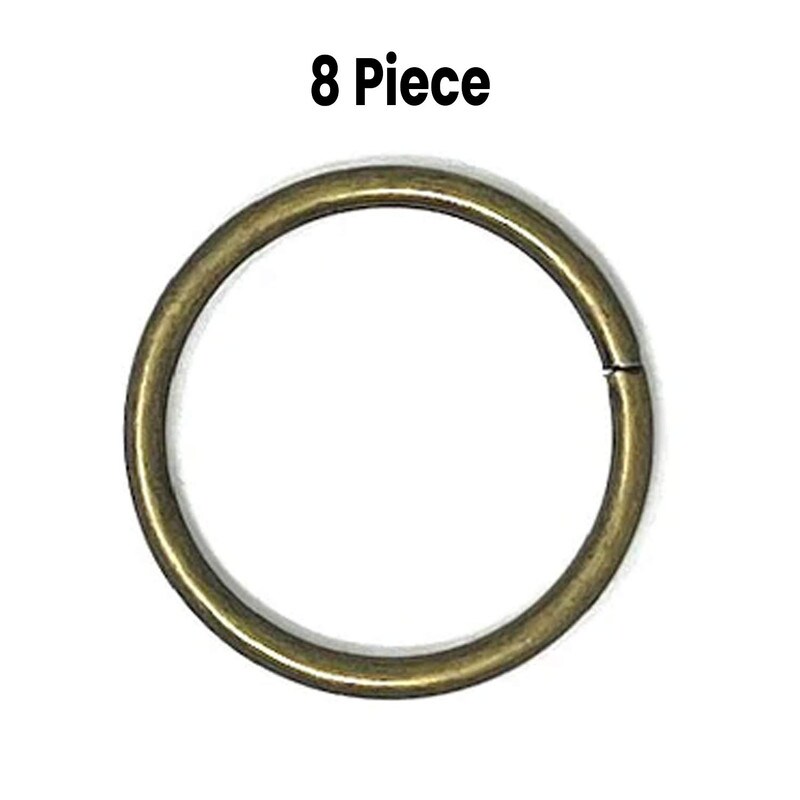 O Ring 2&#x22; Diameter Antique Brass with 1/4&#x22; Rim