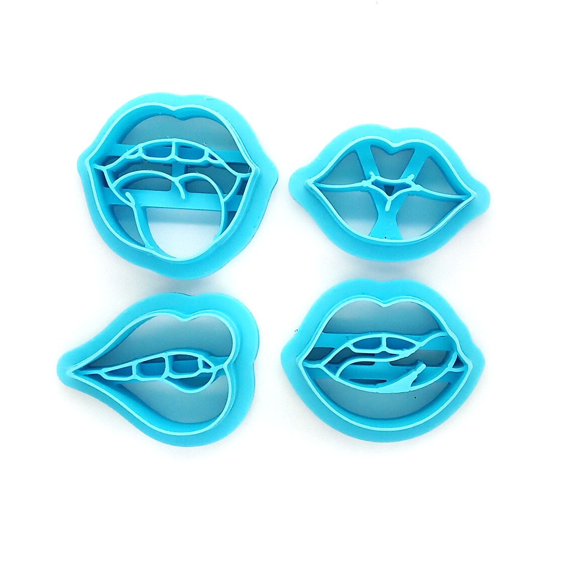 Lips Clay Cutter Set, 4 pcs, Valentine's Day Shapes, Adorabilities