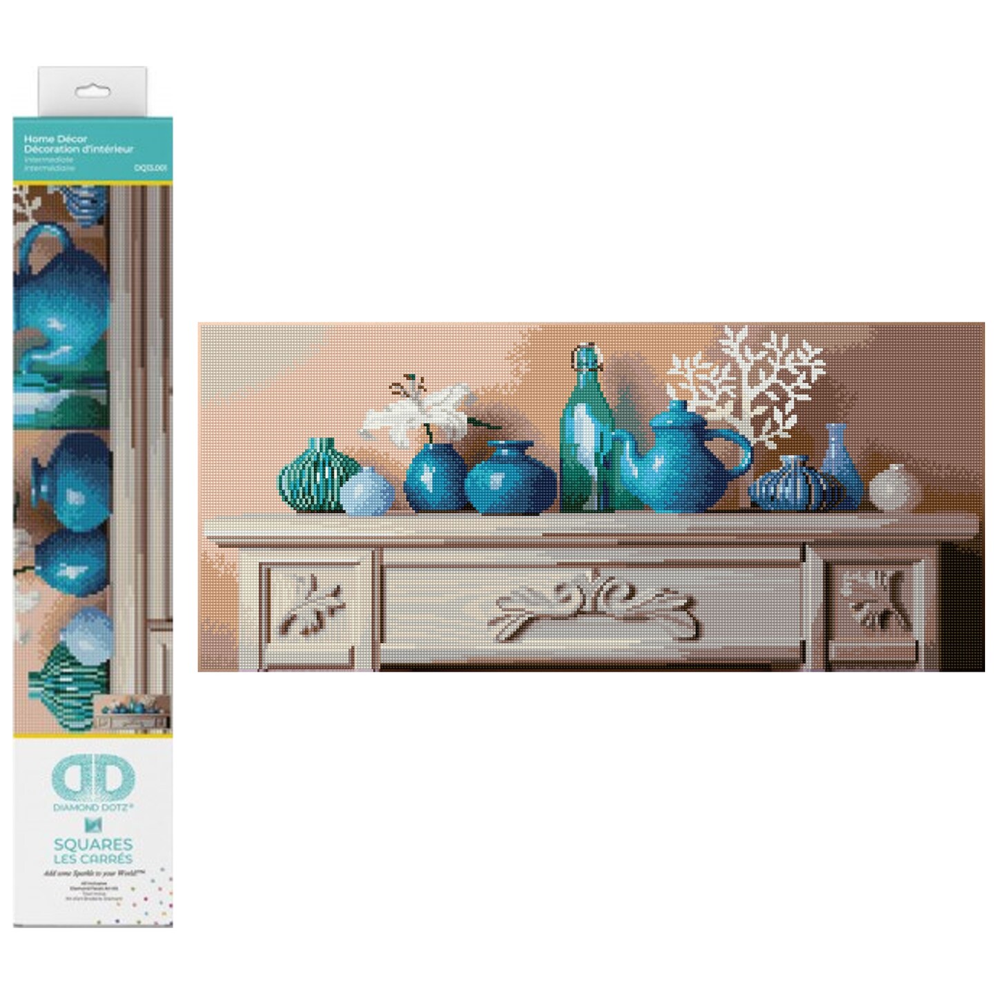 Diamond Dotz Home Decor Diamond Painting Kits for Adults - Diamond Art Kits a Relaxing Creative Craft Kit with Dotz Gems 28.4"x12.6"