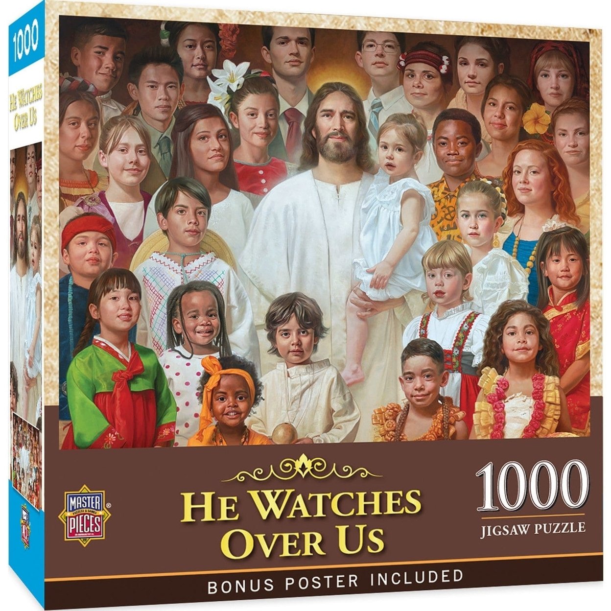 He Watches Over Us 1000 Piece Jigsaw Puzzle Jesus Christ Shepherd Faith