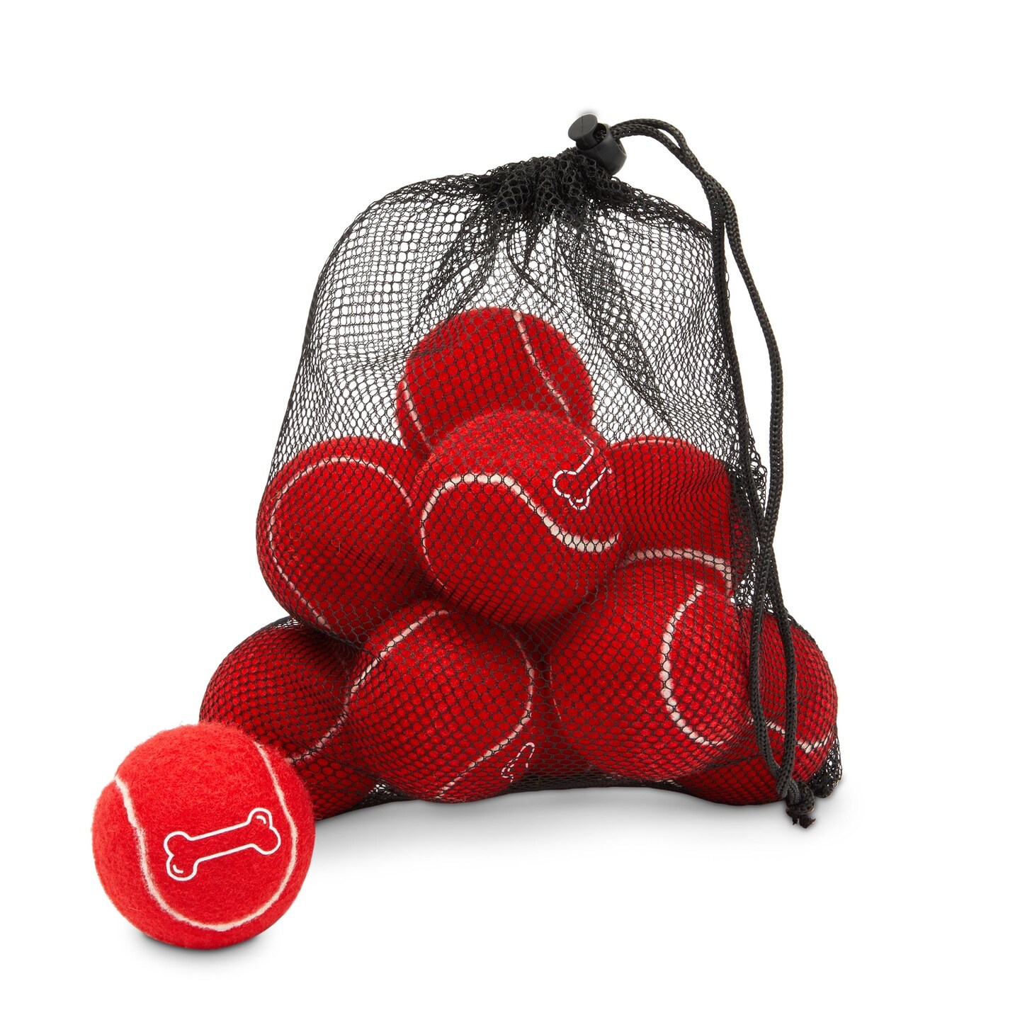 Juvale 12 Pack Red Tennis Balls for Dogs, Durable and Soft 2.5