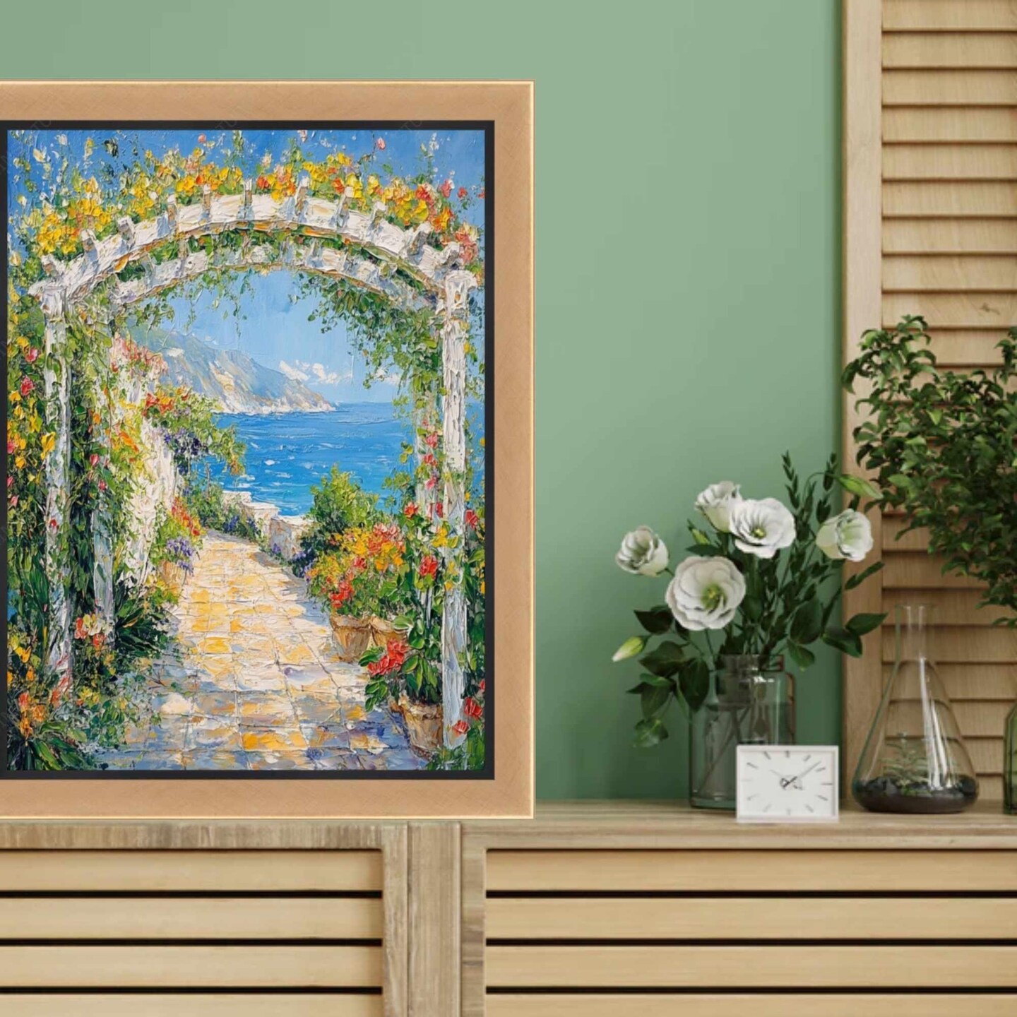 Contemporary Gold With Black Picture Frame 11x16 frame