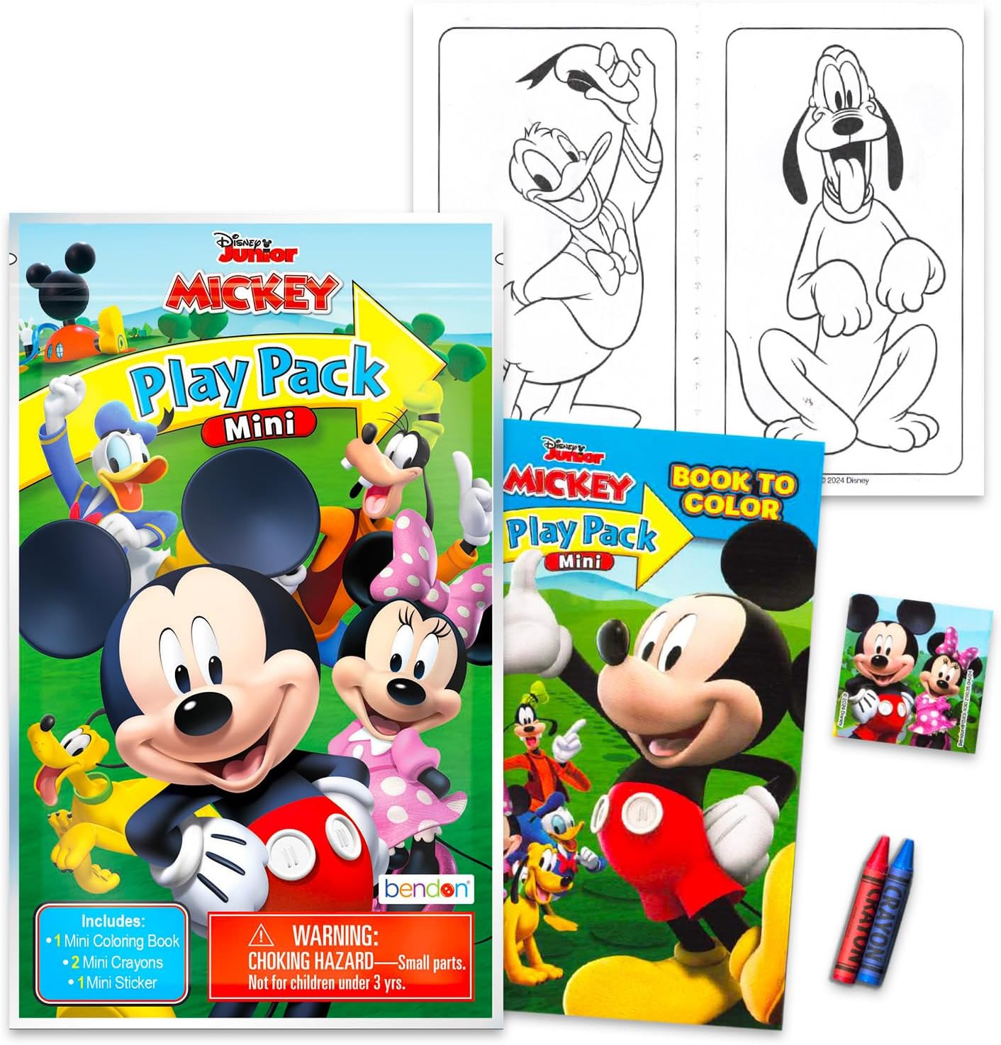 Party Favors Set - Bundle with 24 Mickey Play Packs