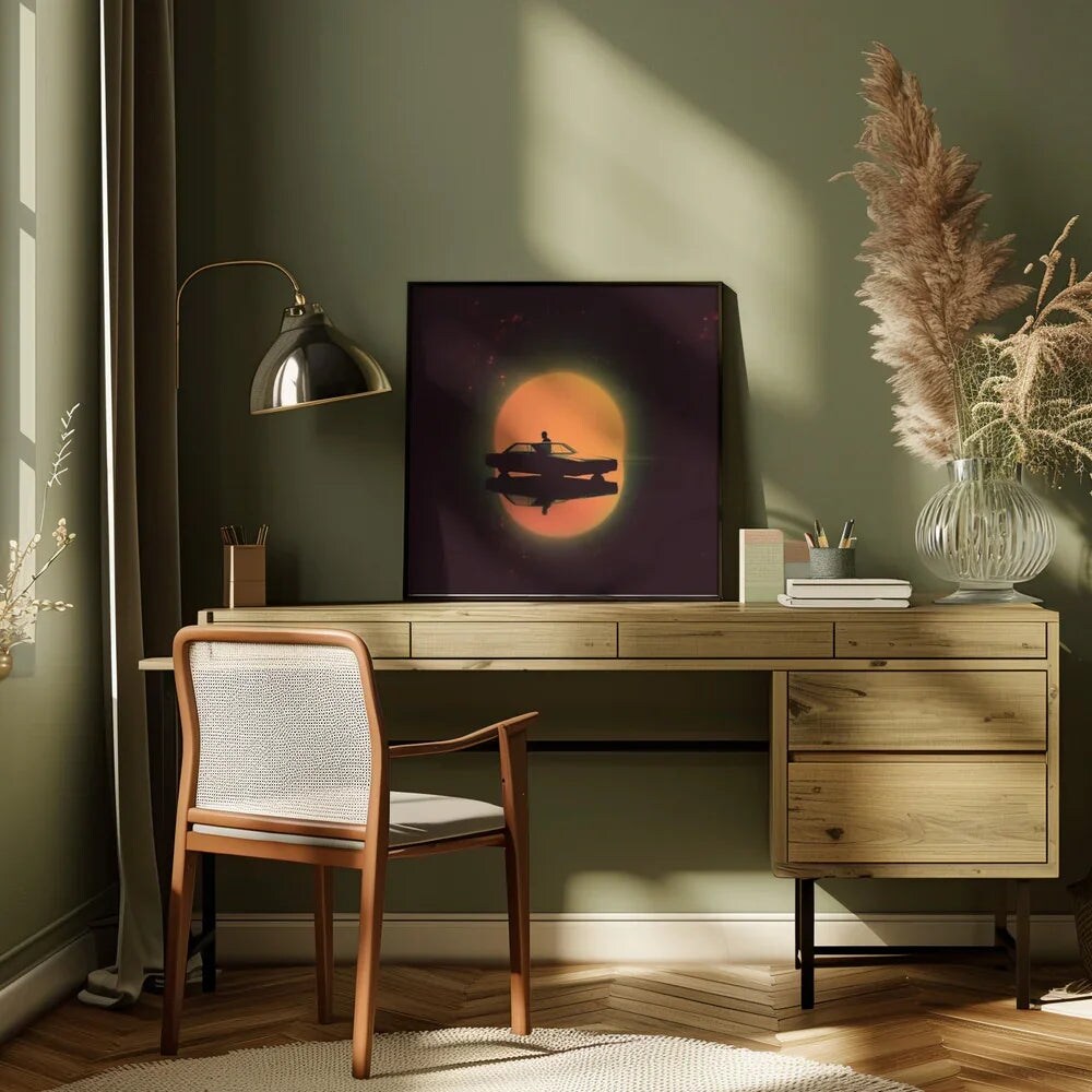 NightDrive Square 24x24 Canvas - Corporate Office Art