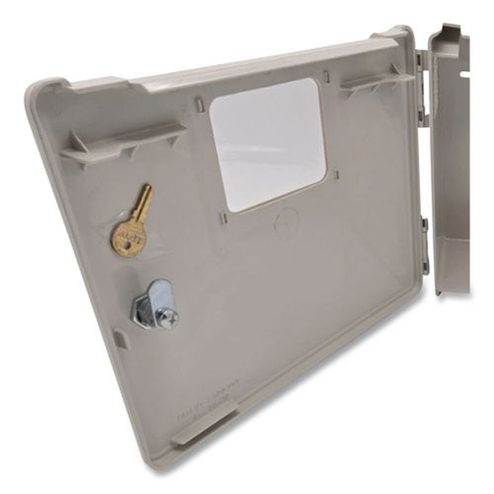 Covidien 5 quart ABS Plastic In-Room Locking Wall Mount Sharps Container Cabinet System - Beige