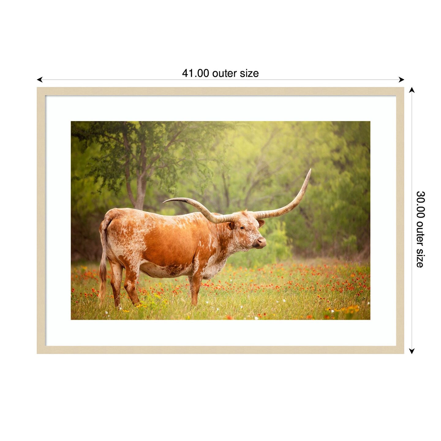 Sunlit Midwest I by PHBurchett Wood Framed Wall Art Print