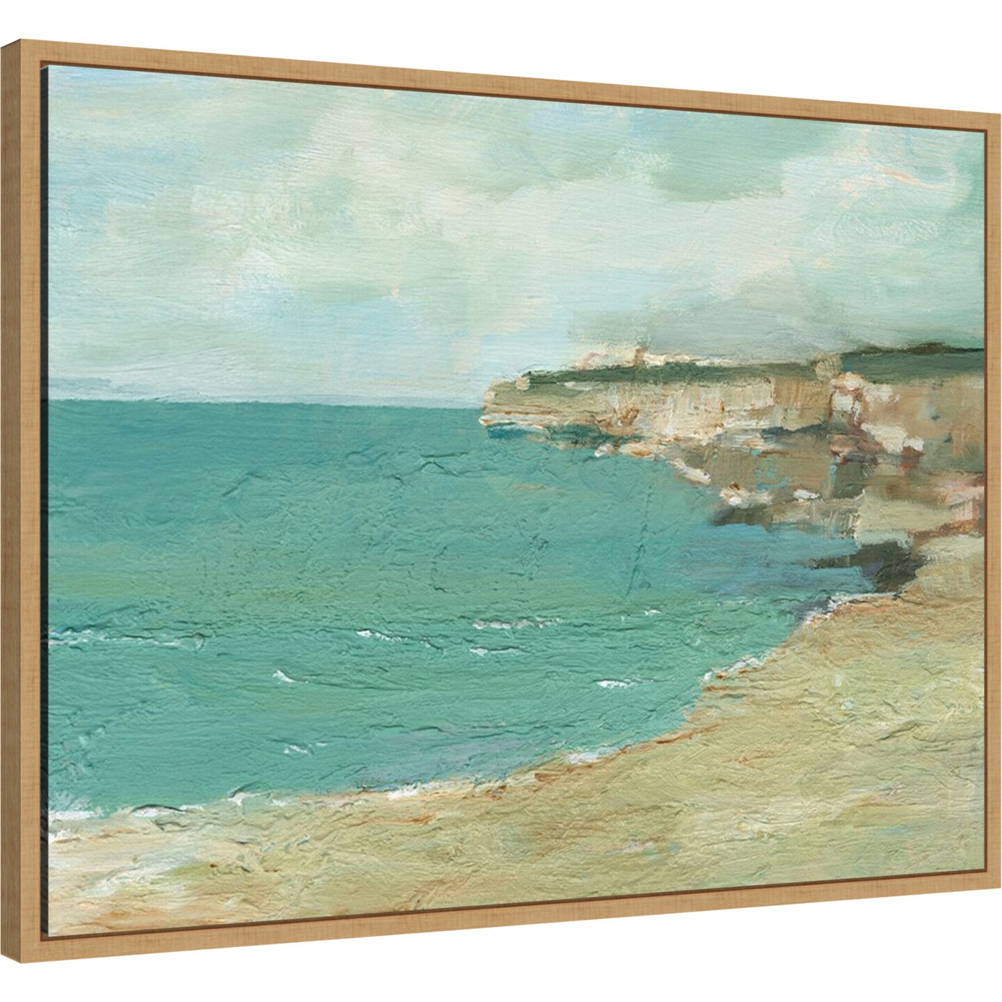 Sun Drenched Cliffs I by Ethan Harper Framed Canvas Wall Art, Size