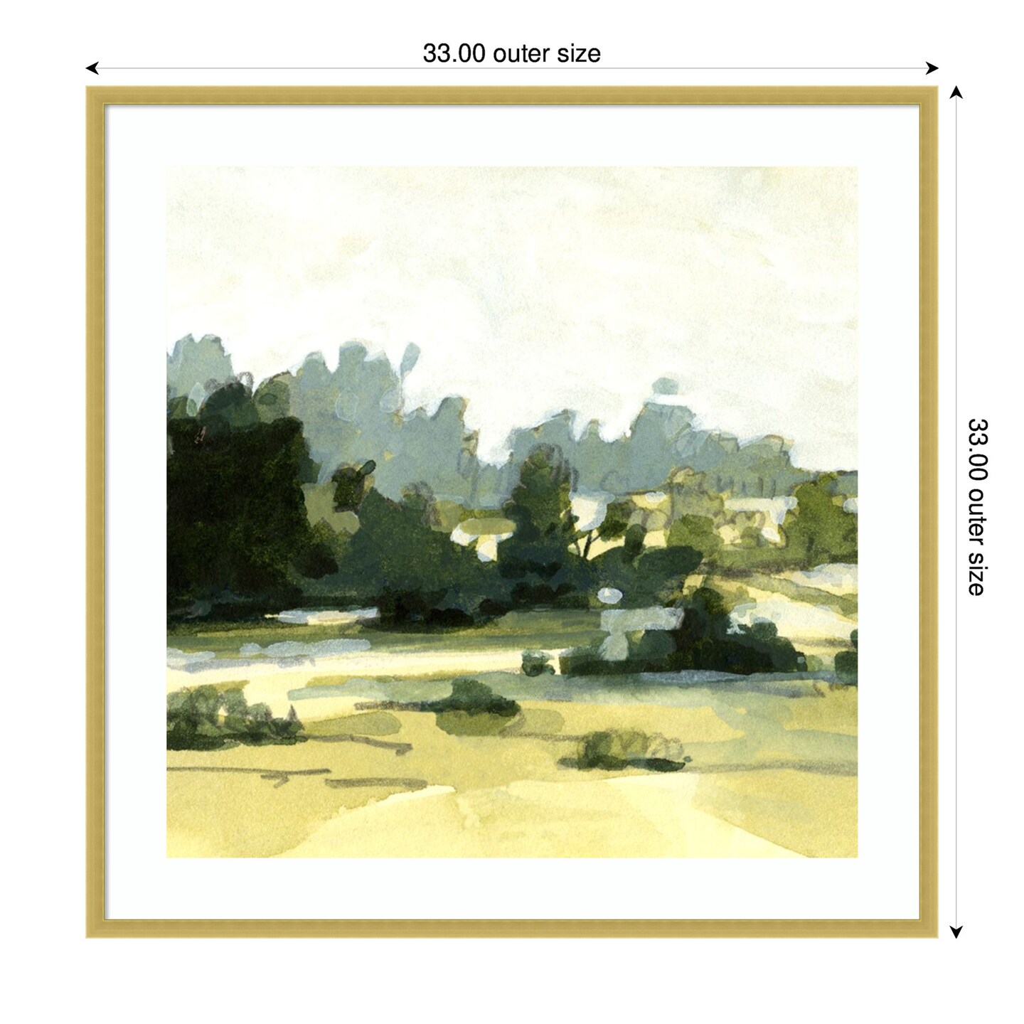 Bright Marshland I by Emma Caroline Wood Framed Wall Art Print