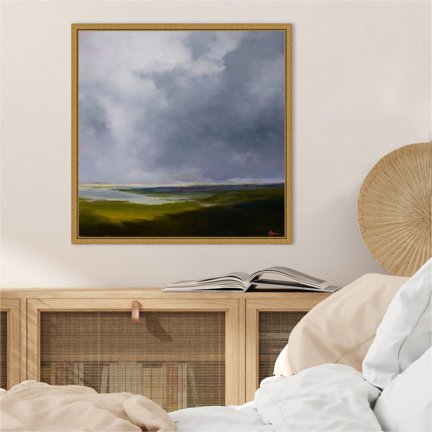 The Green by Patrick Dennis Framed Canvas Wall Art