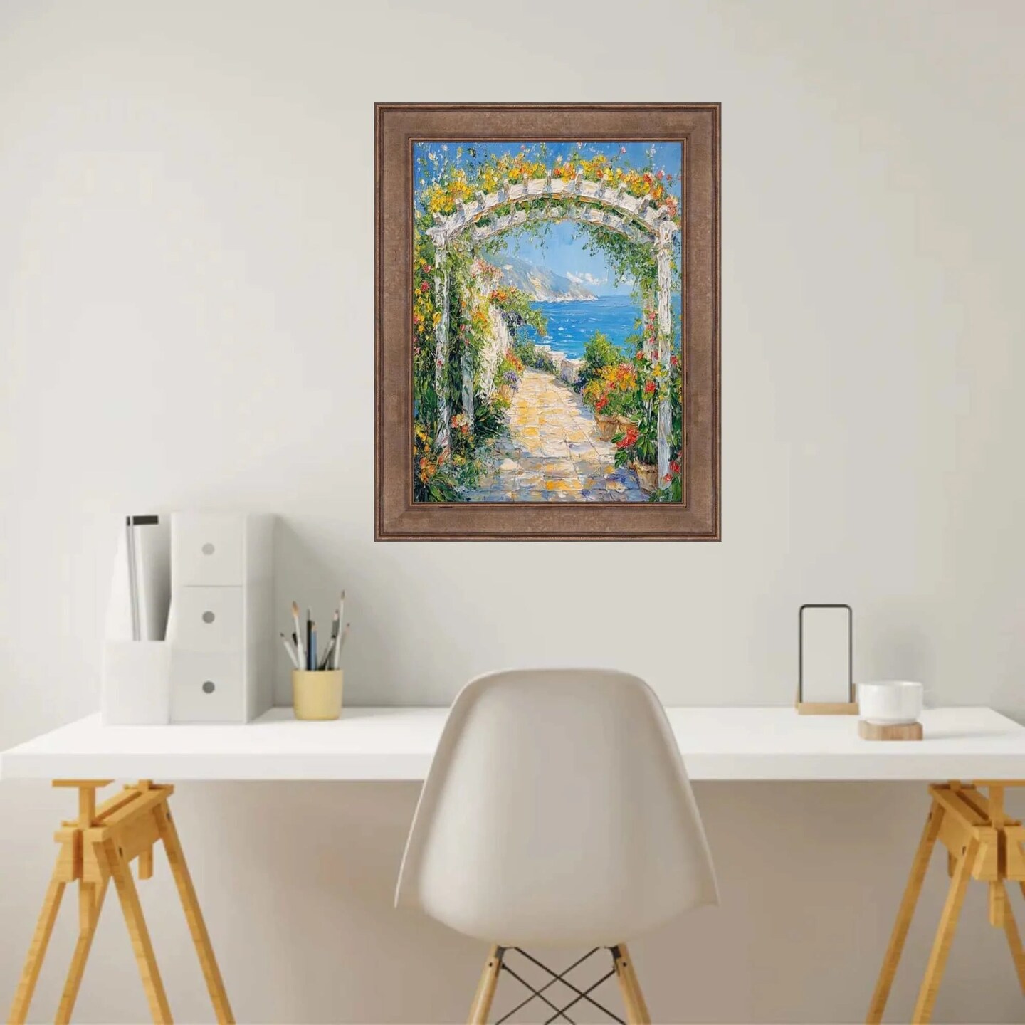 Modern Mocha Bronze Flat Picture Frame 27x40 frame