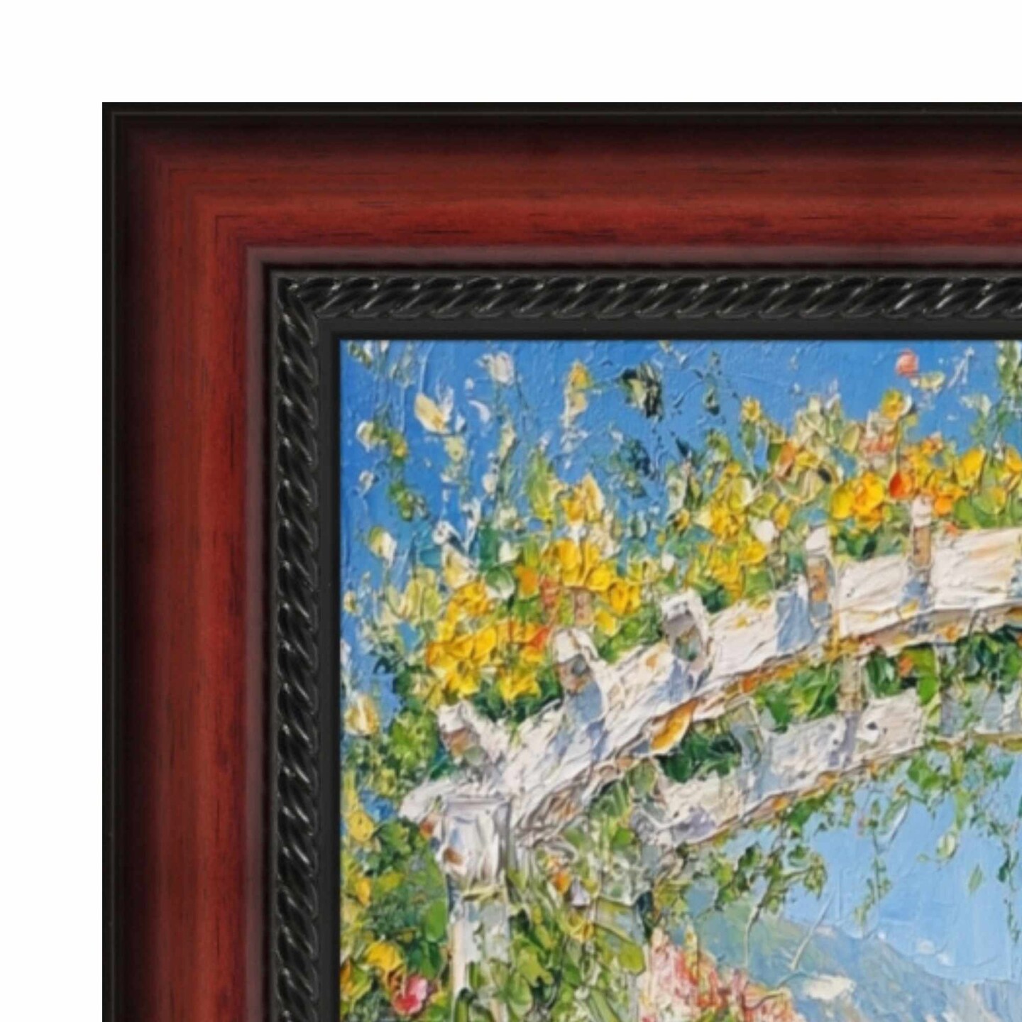 Certificate Mahogany With Rope Picture Frame 20x28 frame