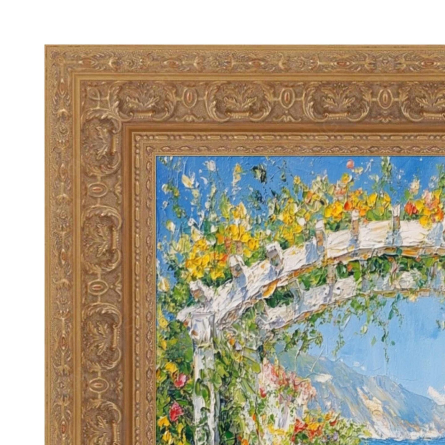 Wide Sistine Chapel Gold Italian Picture Frame 16x20 frame