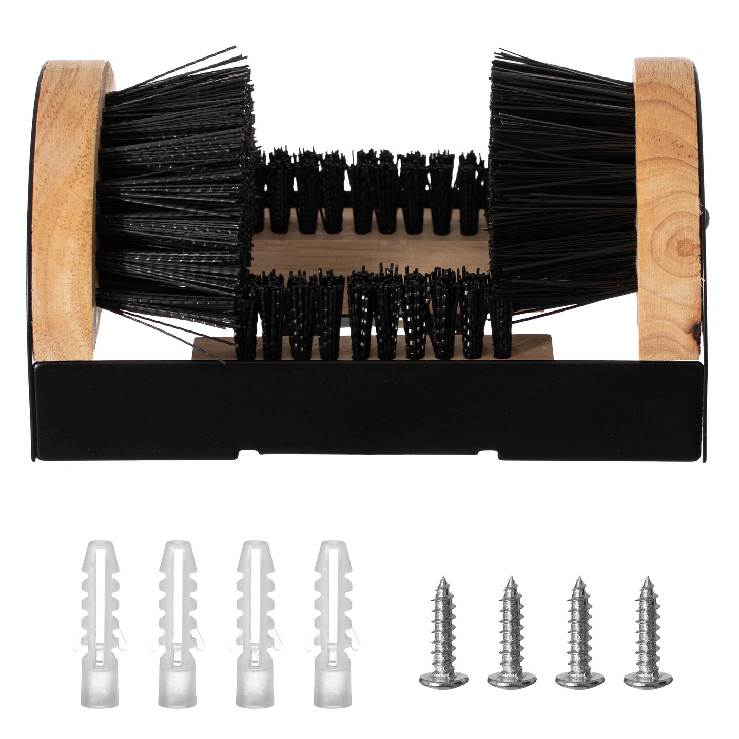 Gardenised Shoe Cleaner and Boot Scraper, Portable or Floor-Mounted Scrubbing Brush for Indoor and Outdoor Use, All Weather Boot Cleaner - Removes Mud, Snow and Sand