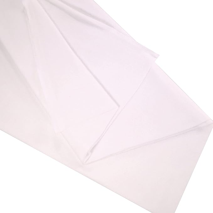 FabricLA | Sweatshirt Fleece | 60&#x22; Wide | Poly Cotton Blend | Soft Comfy Apparel Fabric | White | Sold by The Yard