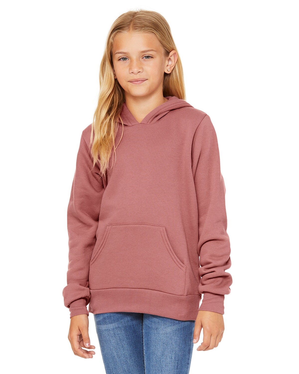 Bella + Canvas® Youth Sponge Fleece Pullover Hooded Sweatshirt