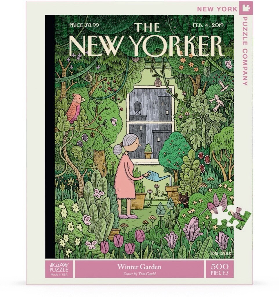 New York Puzzle Company Winter Garden 500 Piece Piece Jigsaw Puzzle