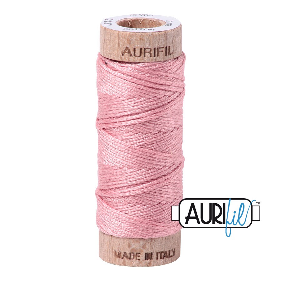 Light Peony (2437) | Aurifloss Small Spool (18M / 18Y) | Aurifil Thread