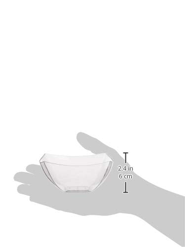Lillian Collection Premium Clear Fluted Plastic Serving Bowls - 10 oz. 10 Count - Reusable Clear Plastic Bowls, Perfect Snack Bowls and Salad Bowls for Birthday, Wedding, Themed Party & Other Events