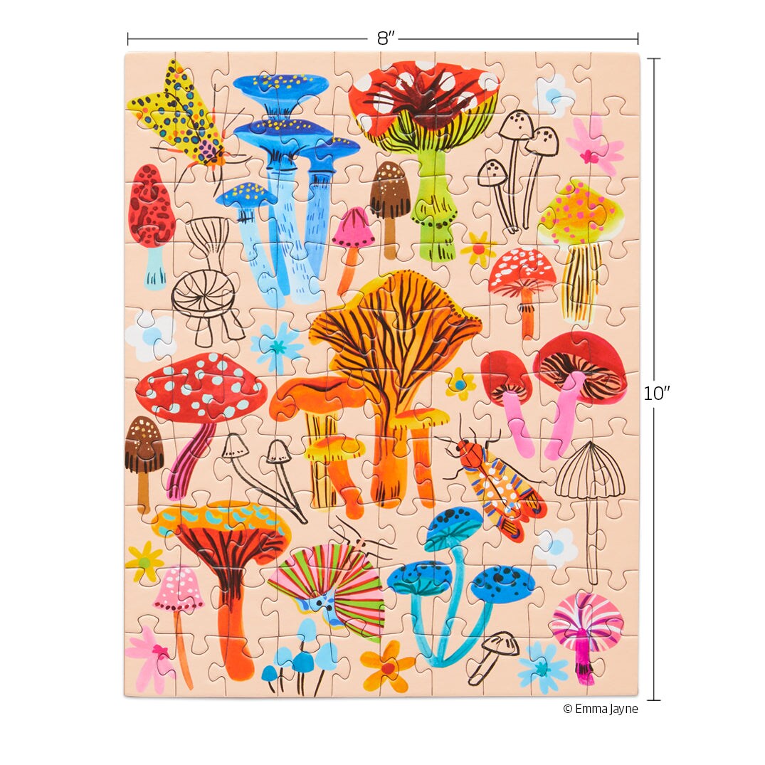 Mushroom Patch 100 Piece Jigsaw Puzzle