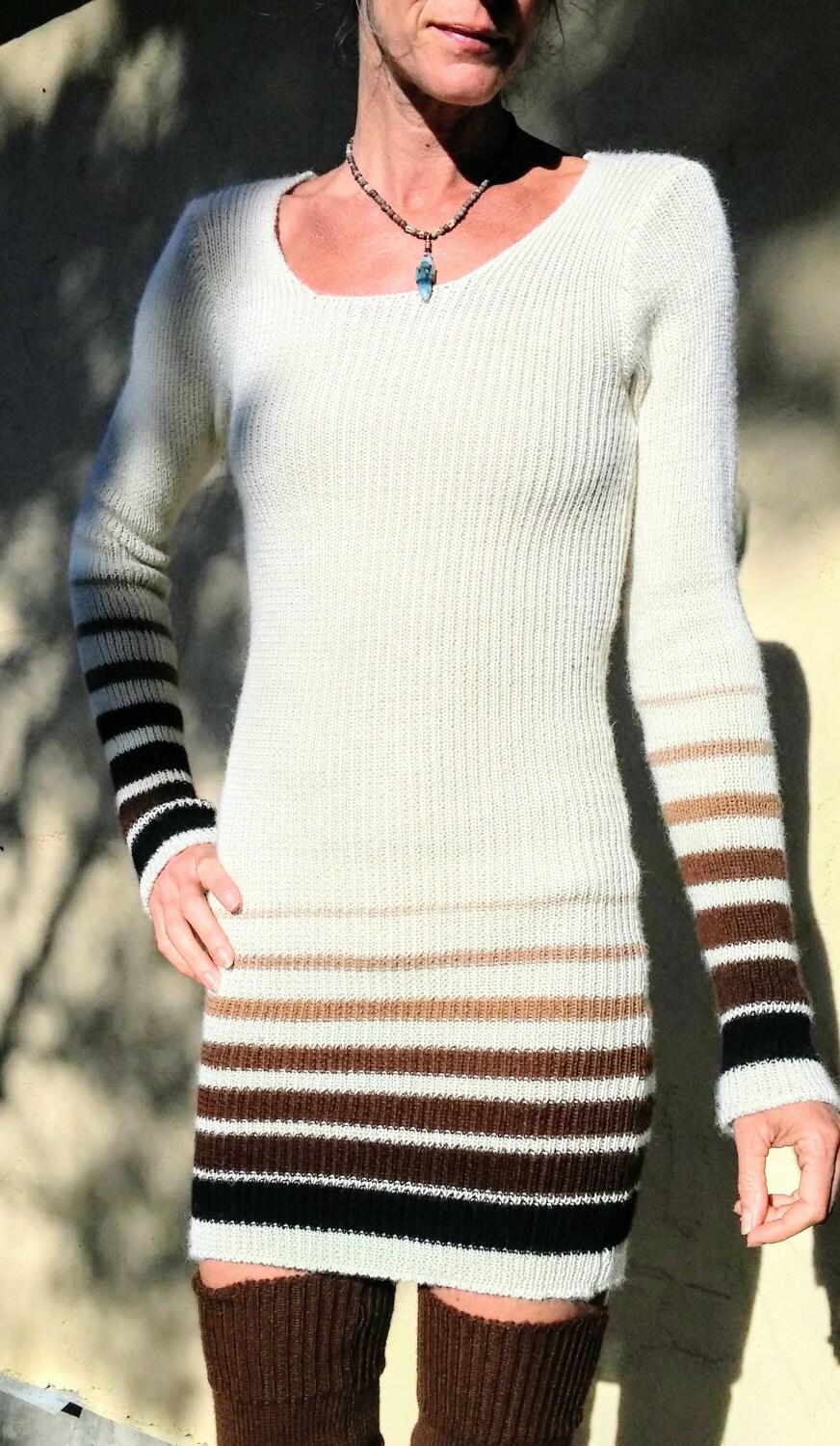 product name is Alpaca gradation stripe, stretchy, alpaca dress, all natural colors, no dyes-made to order