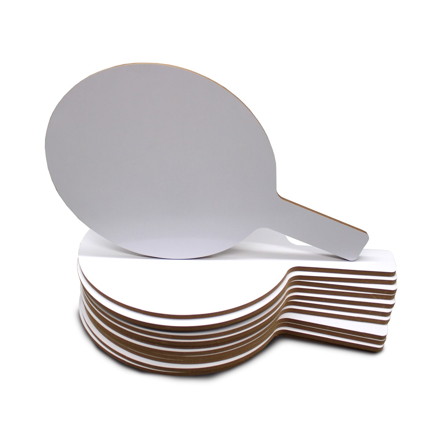 Flipside Products Oval Dry Erase Answer Paddles, Auction, Handheld Whiteboard, Handle Response Board, Classroom