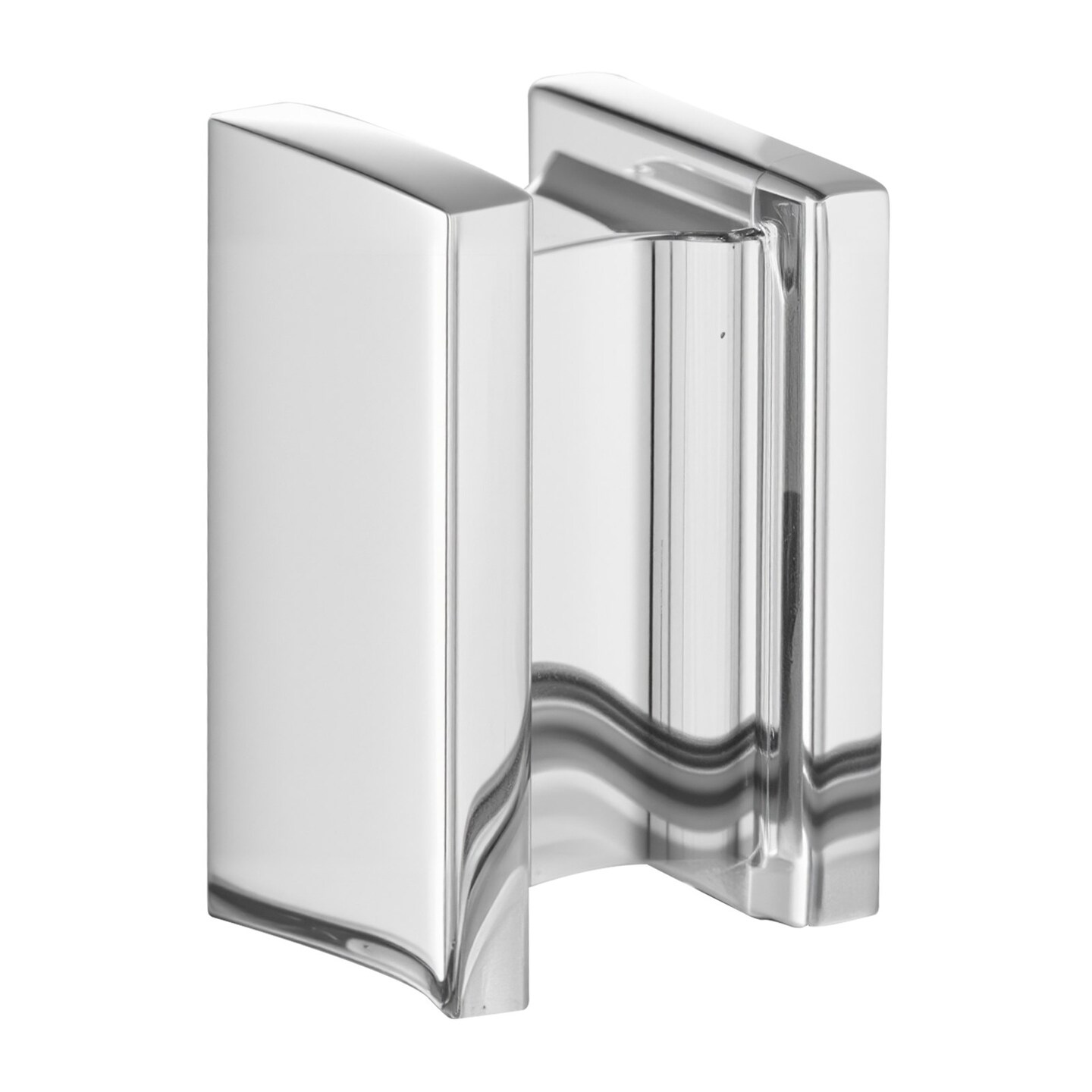 10 Pack Rectangular Chrome Cabinet Knobs Premium Zinc Alloy Modern Drawer and Door Handles with Screws