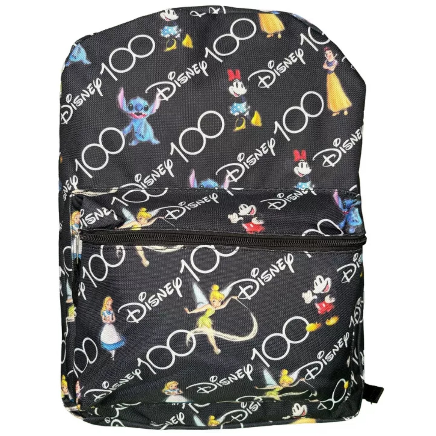 Disney Friends 100th Anniversary 16” Backpack with Front Pocket All Over Print