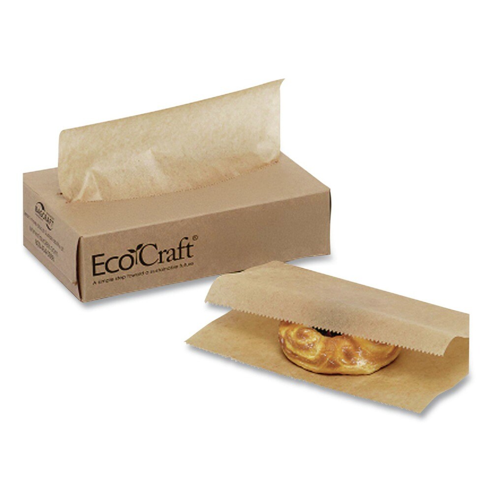 Bagcraft Ecocraft 6 in. x 10.75 in. Interfolded Soy Wax Deli Sheets (1000/Box, 10 Boxes/Carton)
