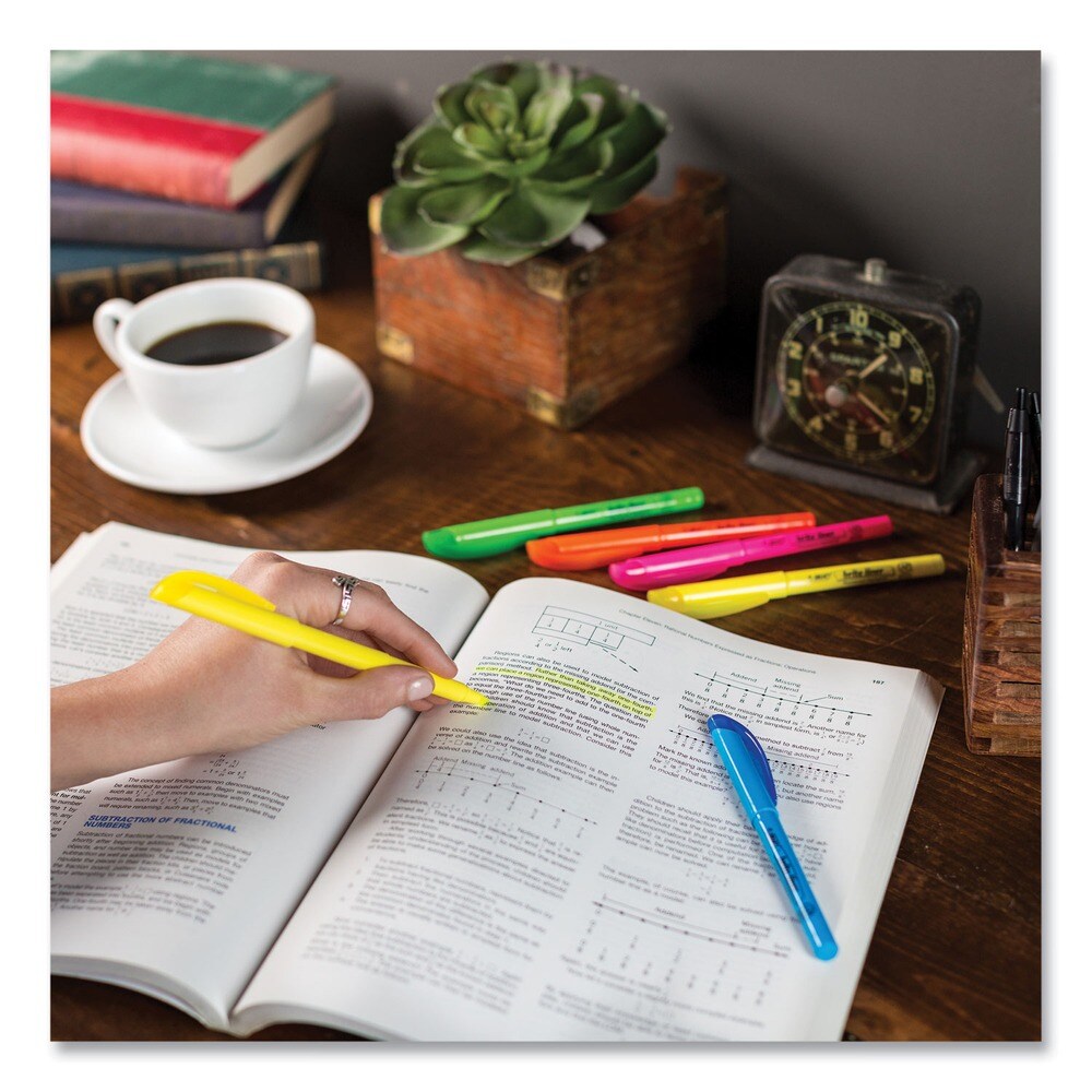 BIC Brite Liner Chisel Tip Highlighter Value Pack - Assorted Ink/Barrel Colors (1-Set)