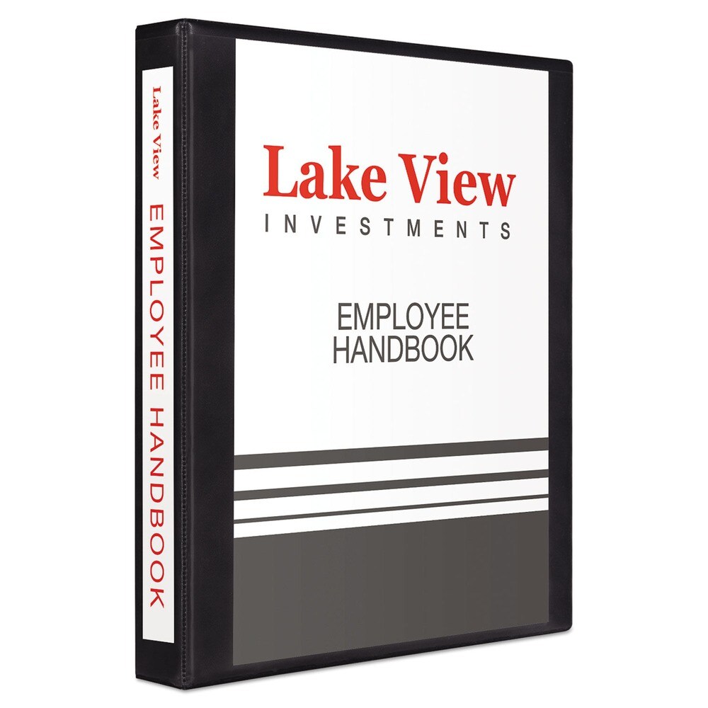 Avery 3 One Touch EZD Rings 1 in. Capacity 11 in. x 8.5 in. Heavy-Duty View Binder with DuraHinge - Black