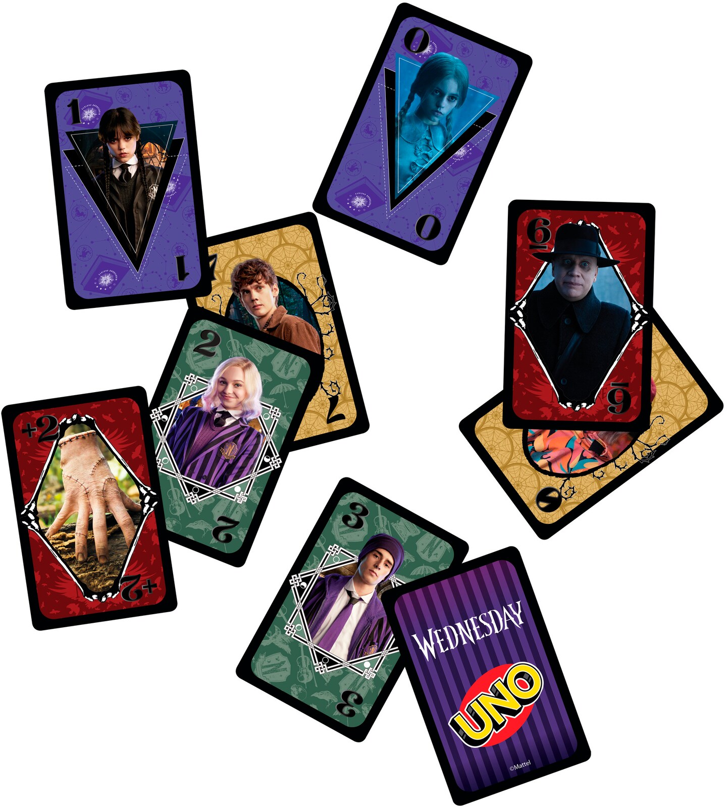 Mattel Games - UNO: Wednesday [COLLECTIBLES] Card Game, Table Top Game ...