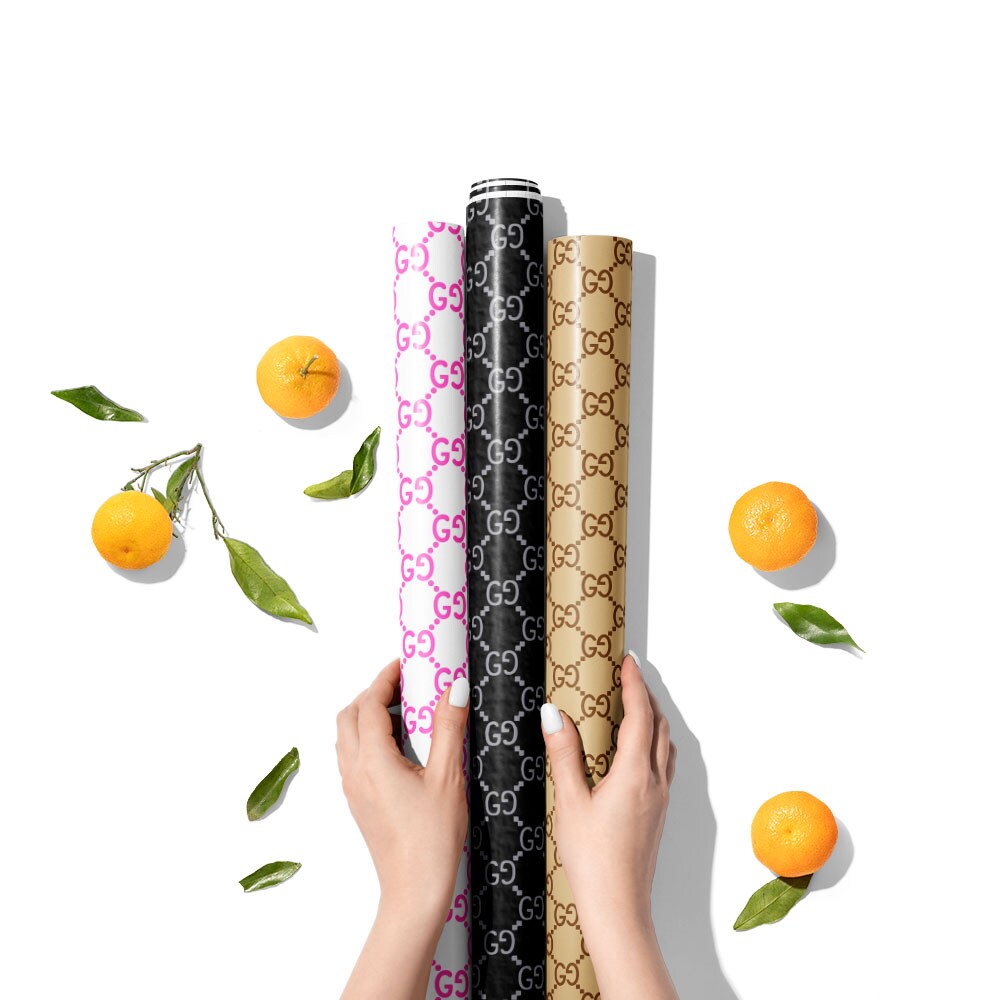 vape gucci Fashion Luxury Gift GG Wrapping Paper 58x23 Inches Roll