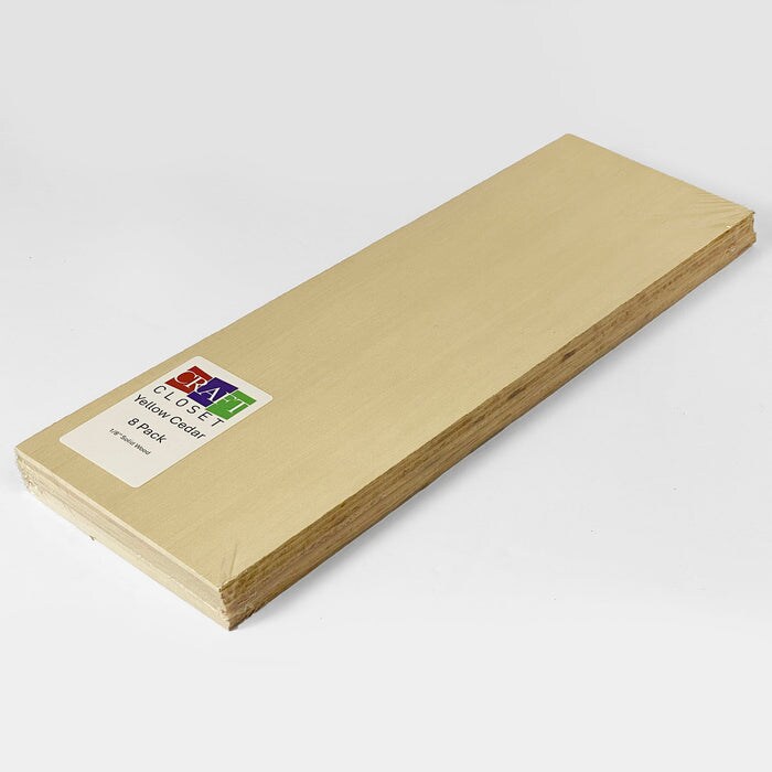 Solid Hardwood 6x19 inches, 0.13 inches, 1/8 inches, Unfinished or Finished | Basswood, Poplar, Mahogany, Walnut, Cherry, Maple, Cedar