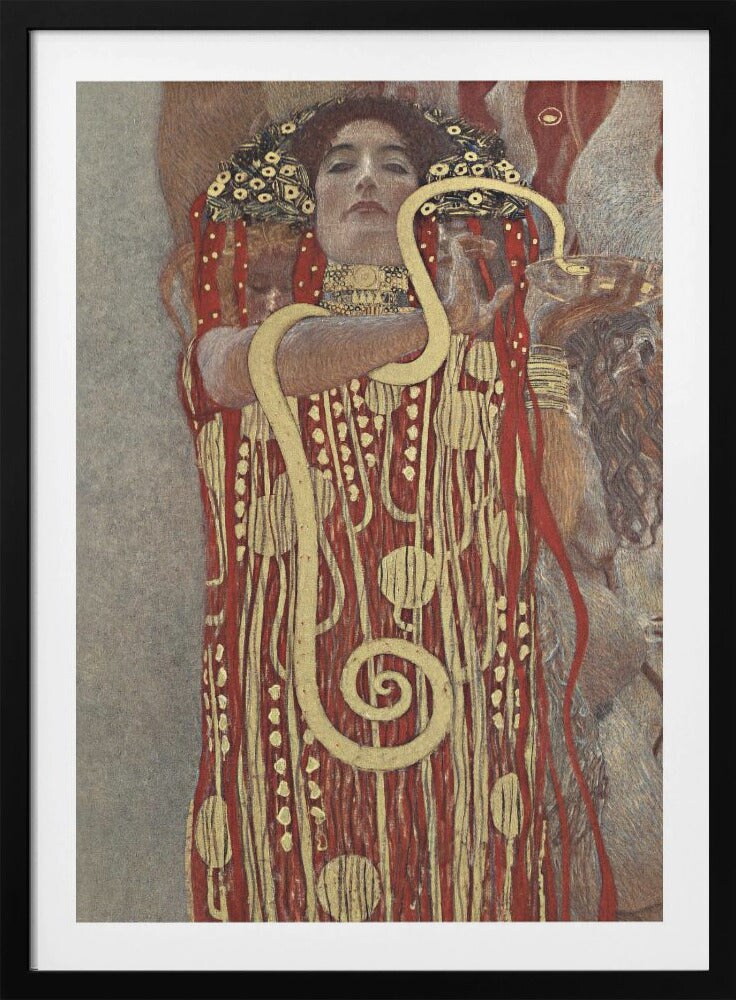 Hygieia (1907) by Gustav Klimt Framed Art