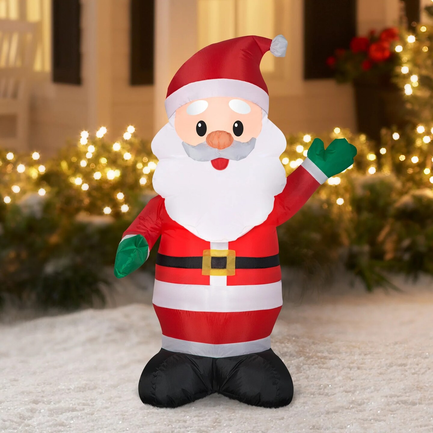4' Gemmy Airblown Inflatable Christmas Santa Claus Yard Decoration 117239