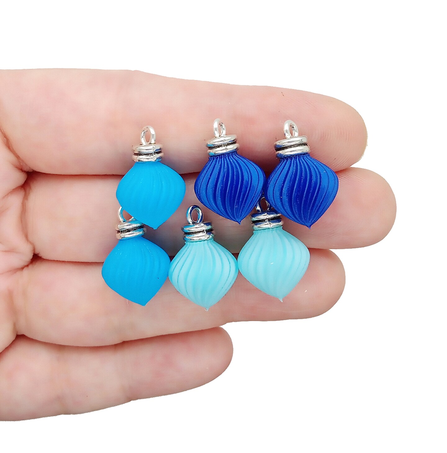 Miniature Ornament Charm Pairs for Making Christmas Earrings, 6 pcs, Adorabilities