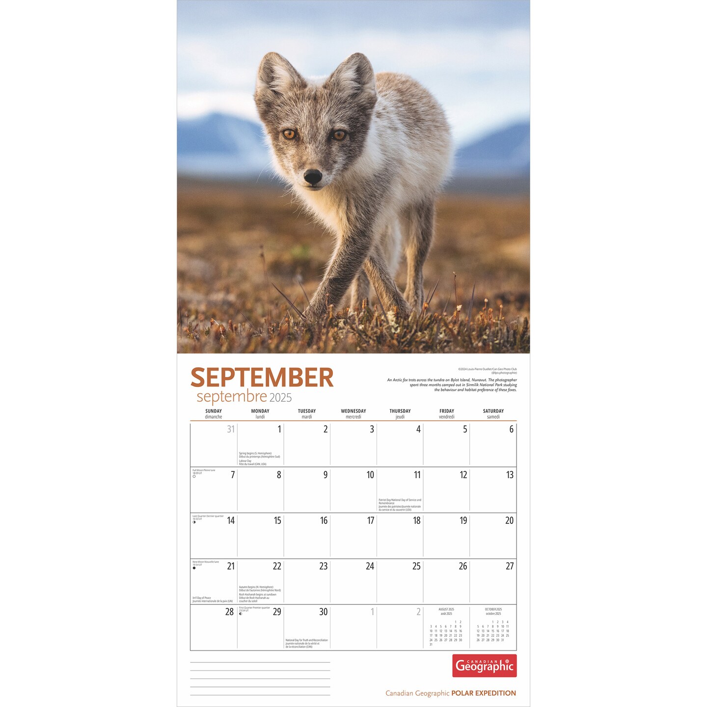 Canadian Geographic Polar Expedition OFFICIAL | 2025 12 x 24 Inch Monthly Square Wall Calendar | Wyman Publishing | Regional Travel Scenic
