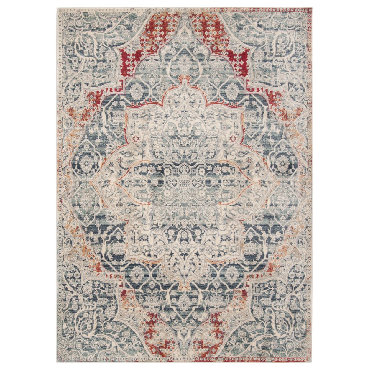 Safavieh   Merlot Collection MER313F Grey / Navy Rug