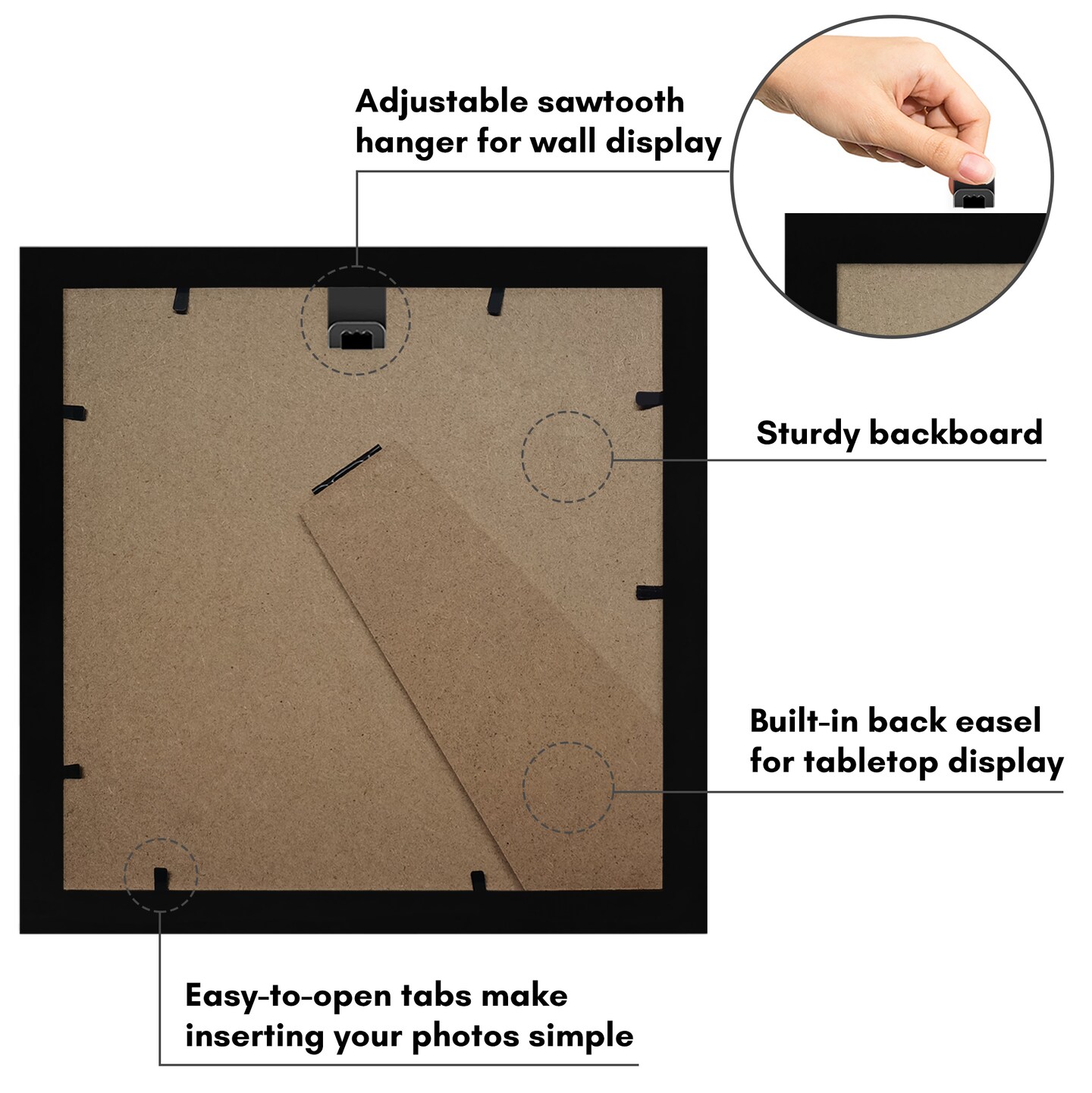Americanflat Picture Frame with Arch-Shaped Mat - Ideal for Any Room, Living Rooms, Dorm Room