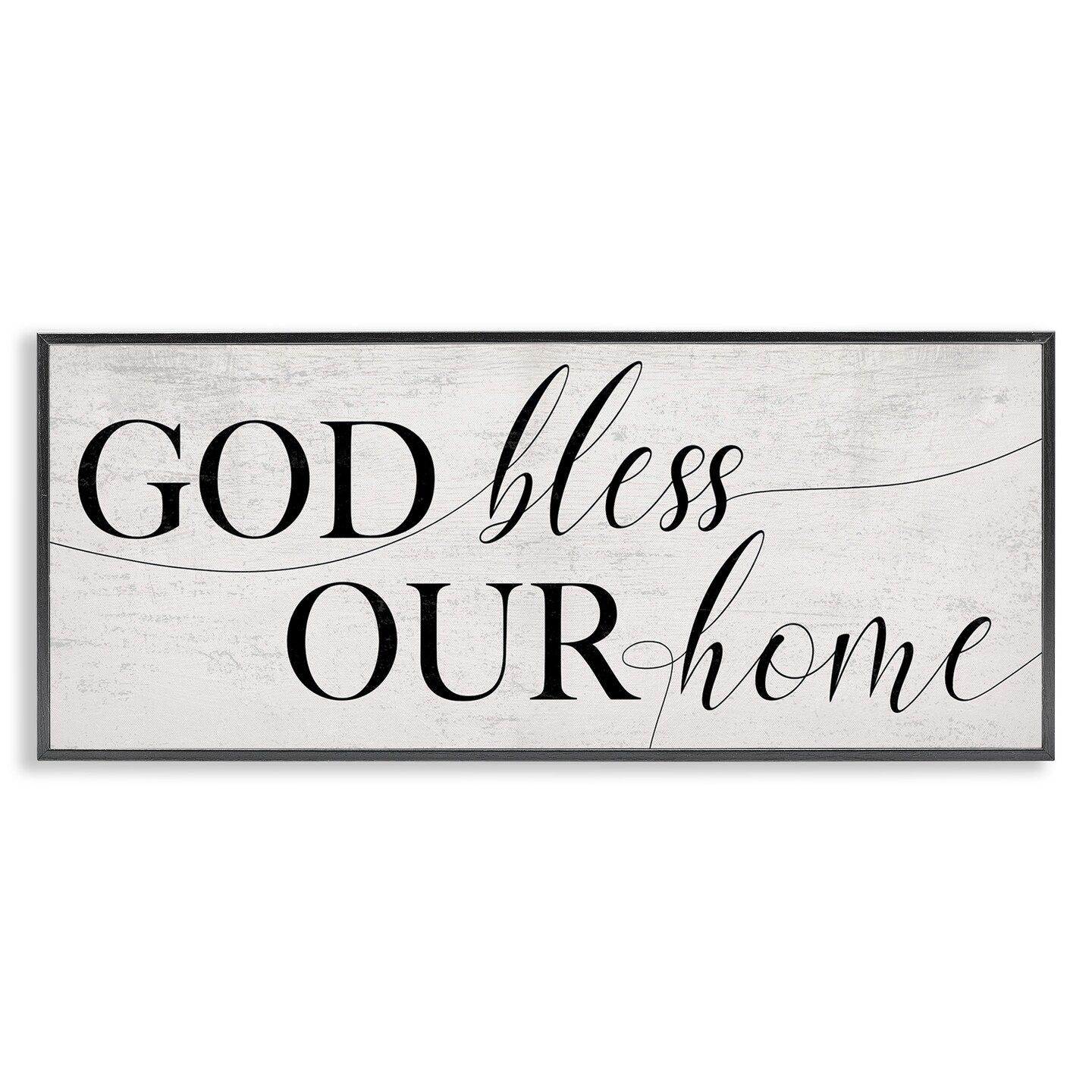 Stupell Industries God Bless Our Home Phrase Framed Giclee Art