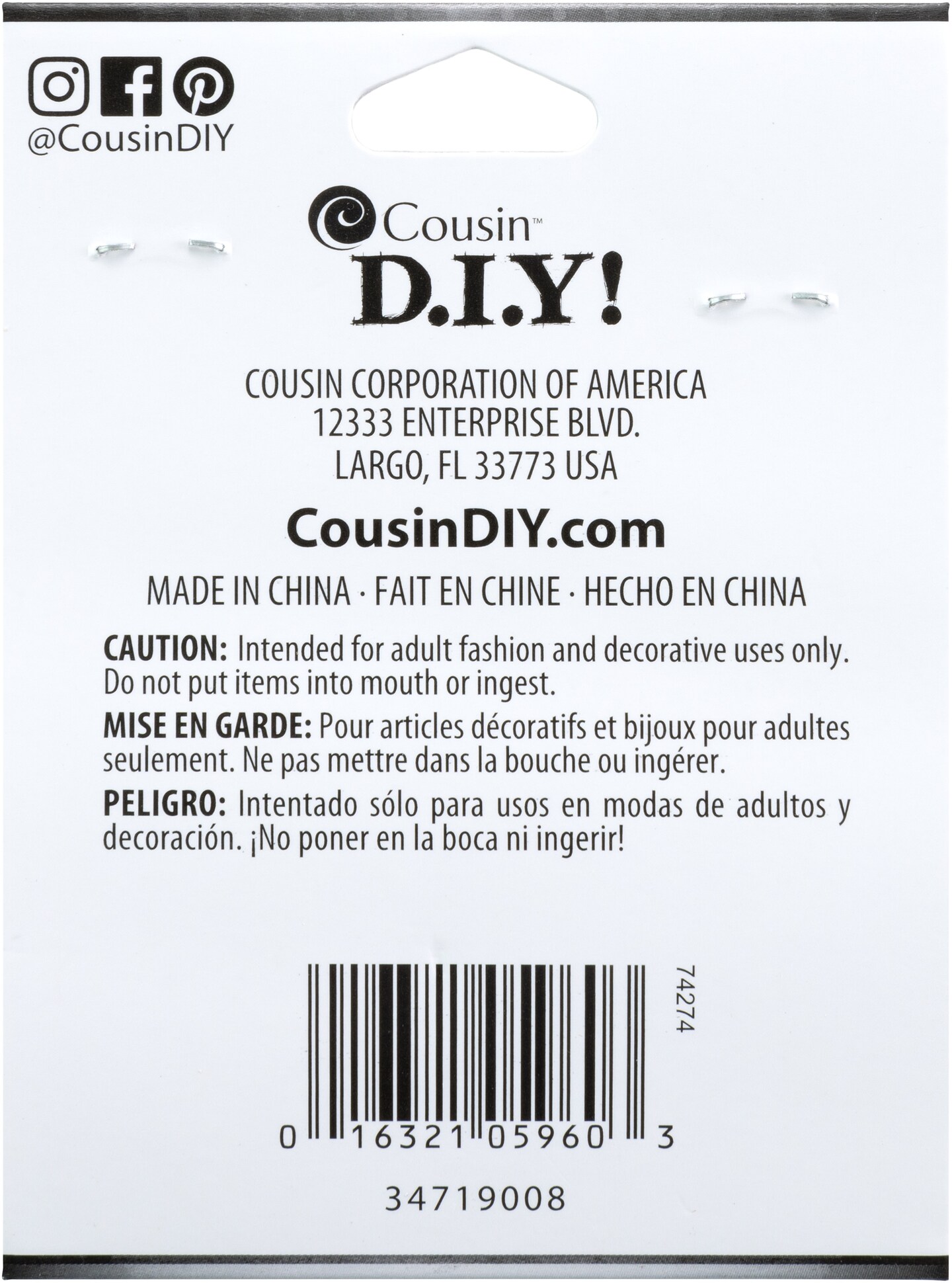 CousinDIY Jewelry Basics Metal Findings 300/Pkg-Gold Split Rings 6mm To 8mm