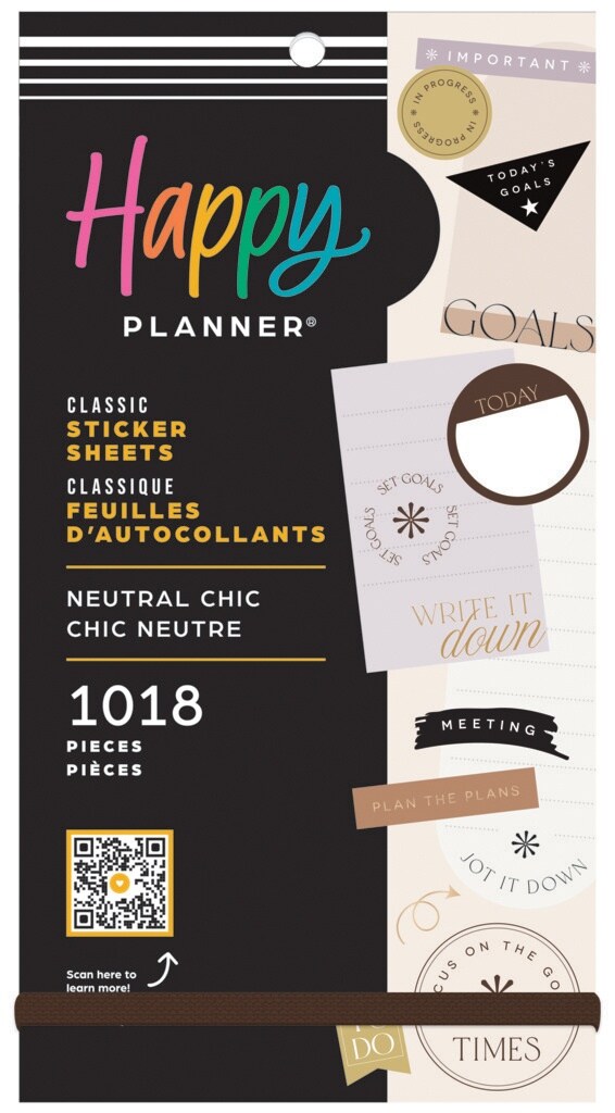 Happy Planner Sticker Value Pack 30/Sheets-Neutral Chic