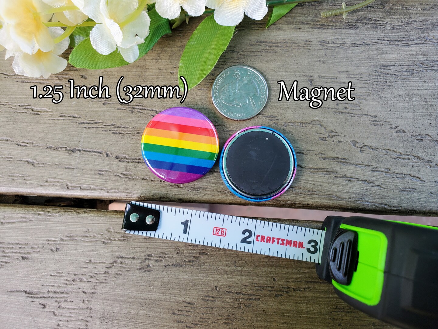 Genderqueer Pride Flag Accessories 1.25 inch - Pins, Magnets, Keychains,  Shoe Charm | MakerPlace by Michaels