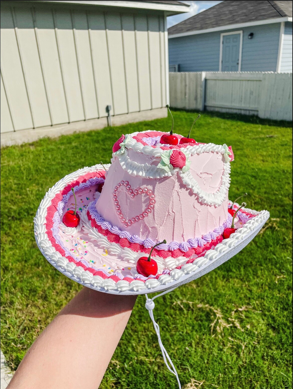 Faux Cake Cowboy Hat