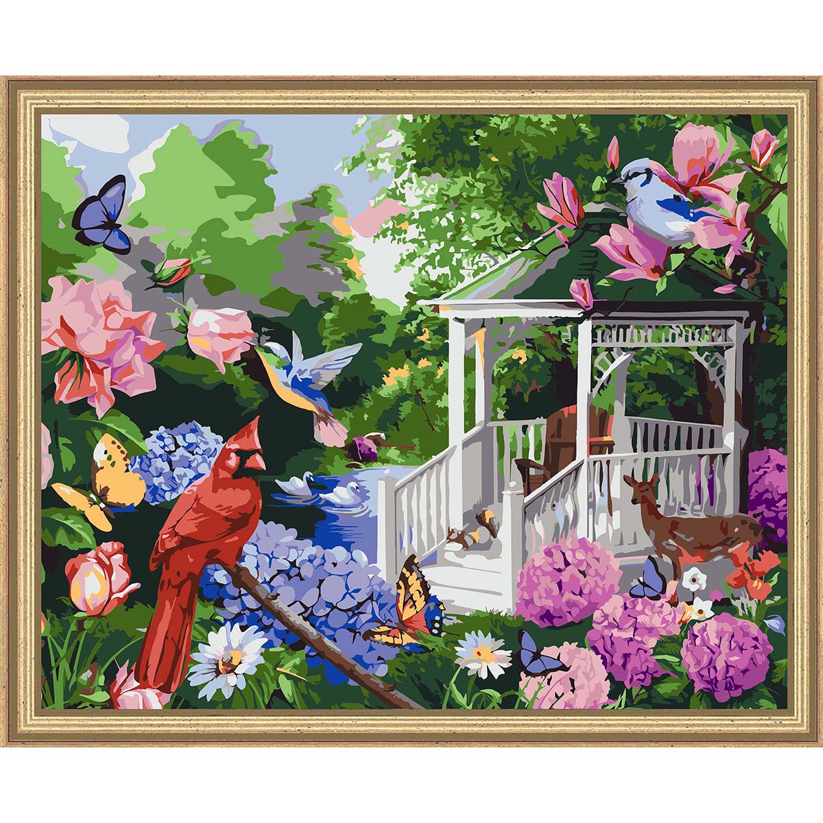 Herrschners  Lakeside Fantasy Paint by Number Kit