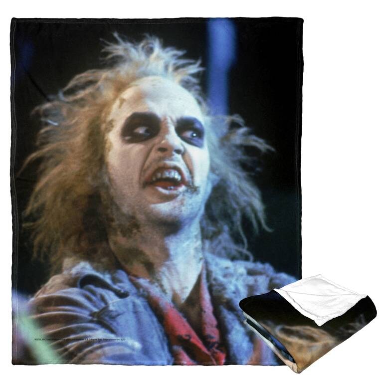Warner Brothers Beetlejuice Silk Touch Throw Blanket