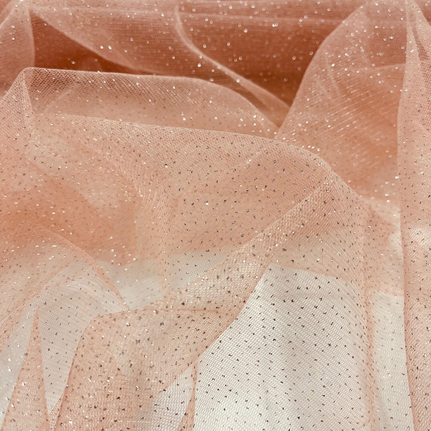 1 Yard Glitter Mesh Fabric Sparkle Net Material for Dresses Costumes and D&#xE9;cor 60 Inches Width