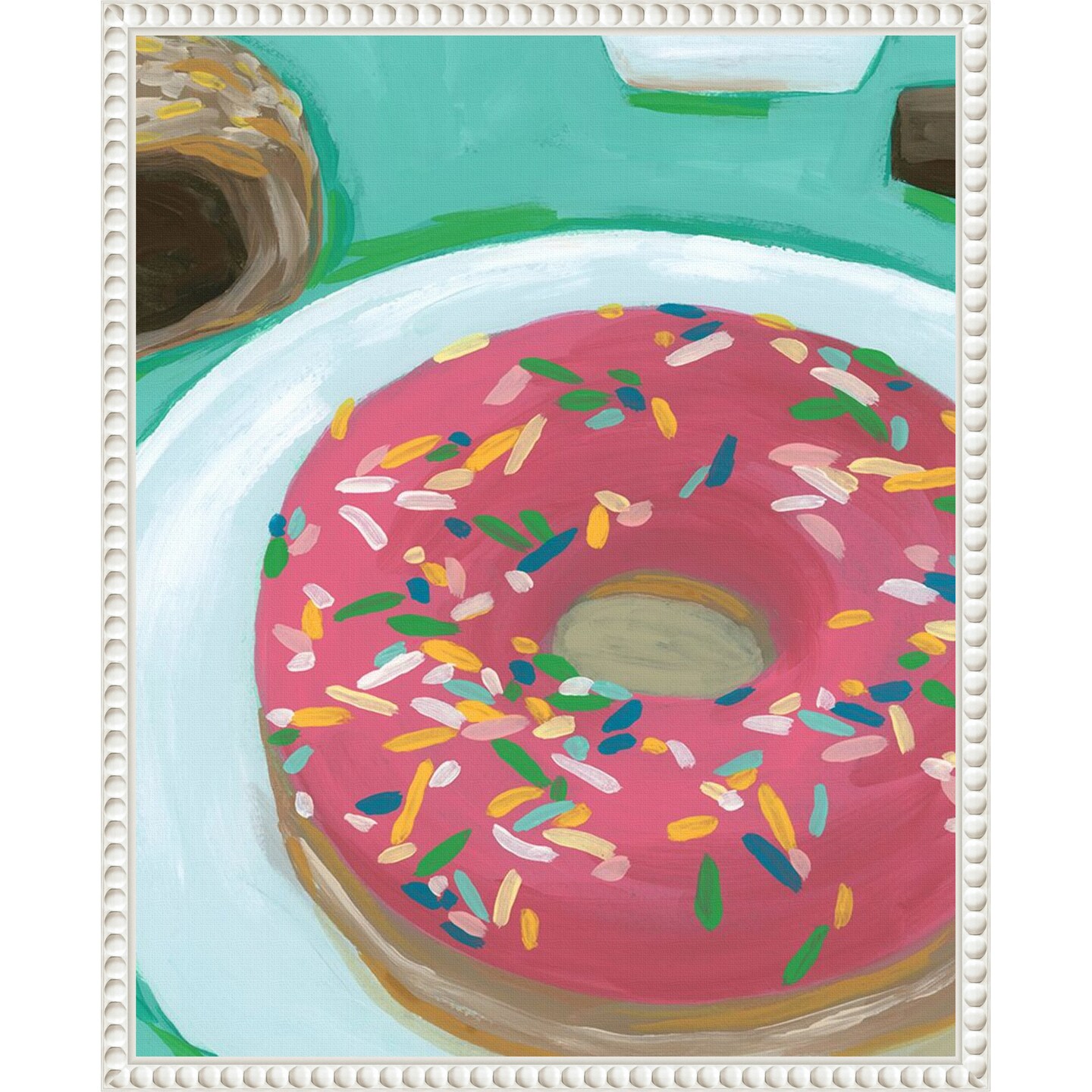 Breakfast of Champions II by June Erica Vess Framed Canvas Wall Art