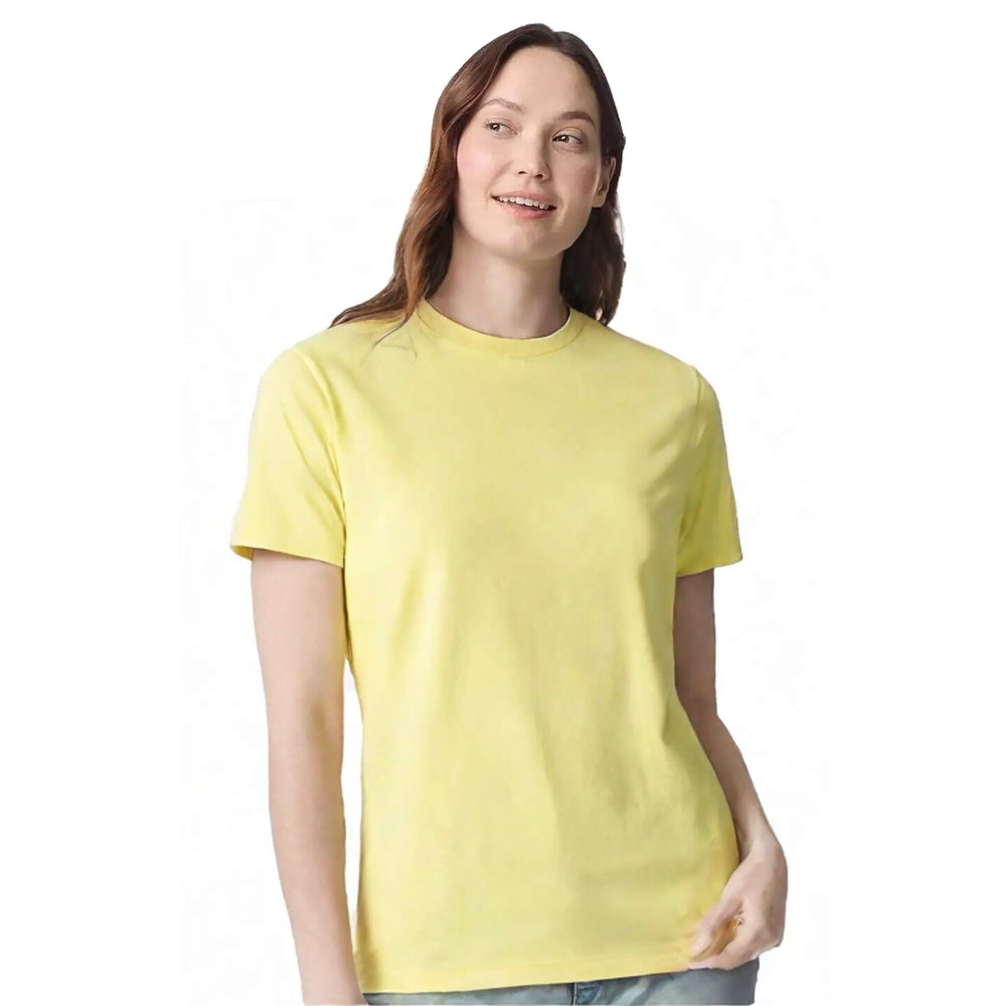 Gildan Heavy Cotton Crew Neck Short Sleeve T-Shirt 100% Cotton for Work Layering & Custom Printing