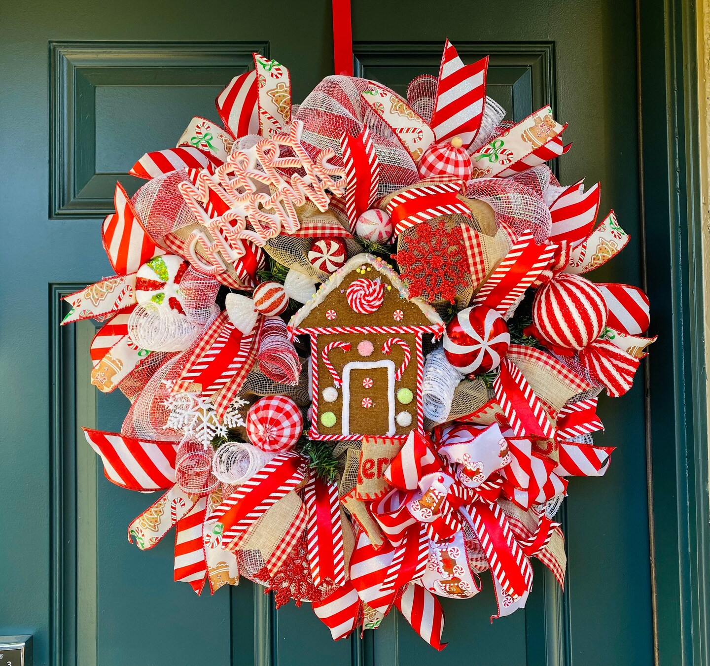 Gingerbread Wreath, Gingerbread Decor, Wreath, Christmas Wreath